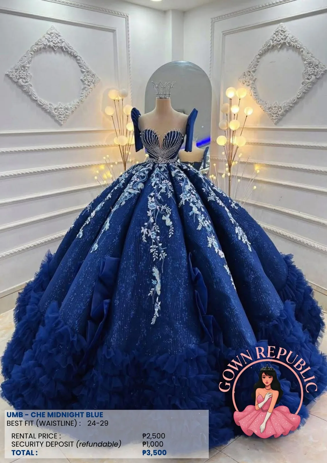 Ball Gowns: Blue 132
